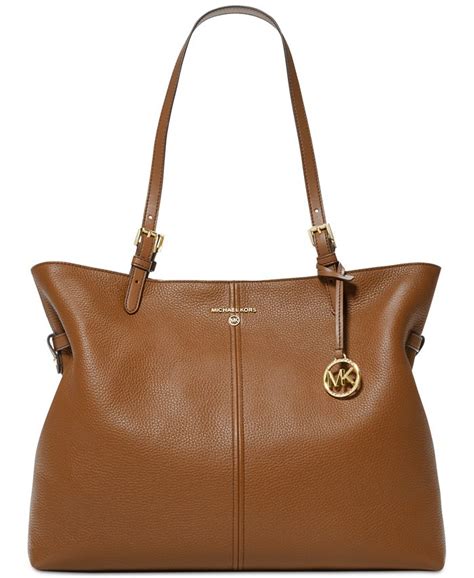 michael kors lenox large leather tote bag|michael kors handbags clear totes.